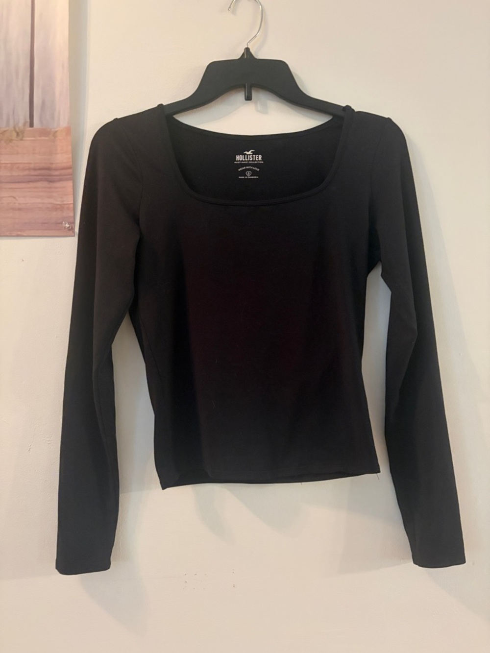 Hollister Black Long Sleeve Shirt